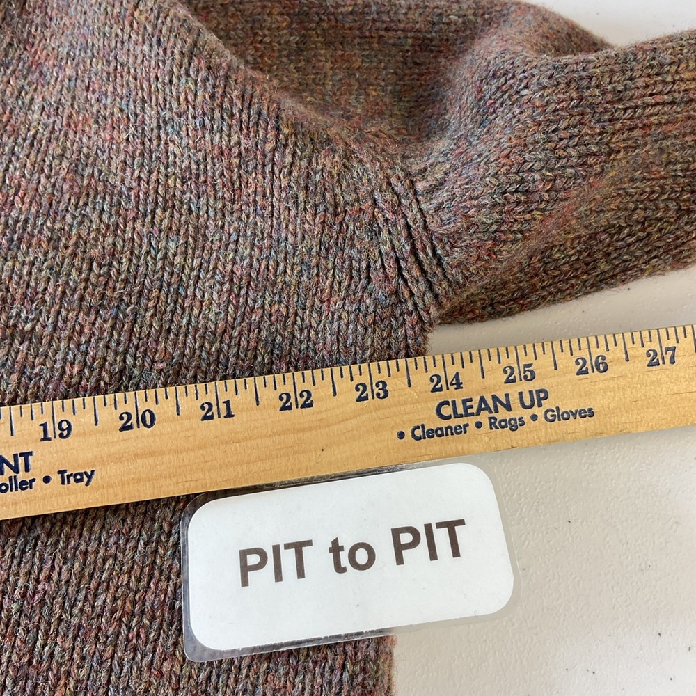 VTG Braemar Grandpa Cardigan Mens MD 100% Shetland Wool Brown oarsmen classic - Picture 7 of 9